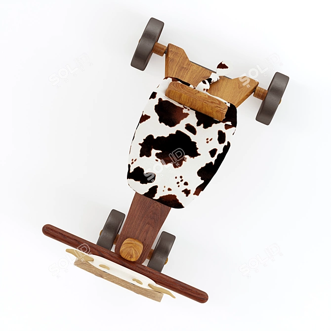 Cow Toddler Balance Bike Model 3D model image 3