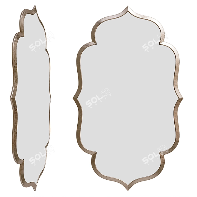 Elegant Uttermost Mirror Ensemble 3D model image 1
