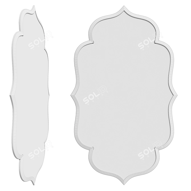 Elegant Uttermost Mirror Ensemble 3D model image 4