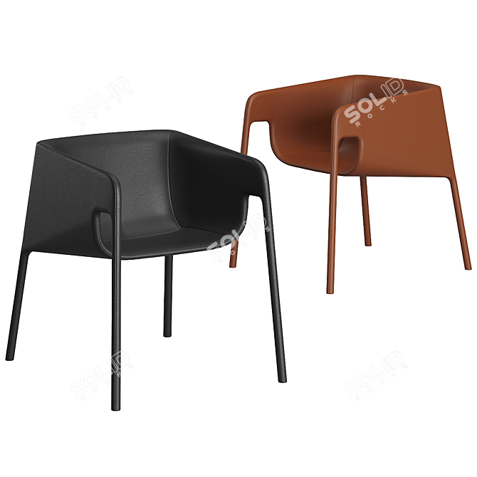 Comfort Defined Easy Chair 3D model image 1