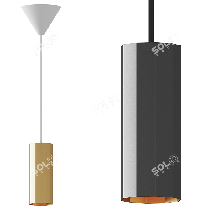  Stylish Alanis Pendant Light 3D model image 1