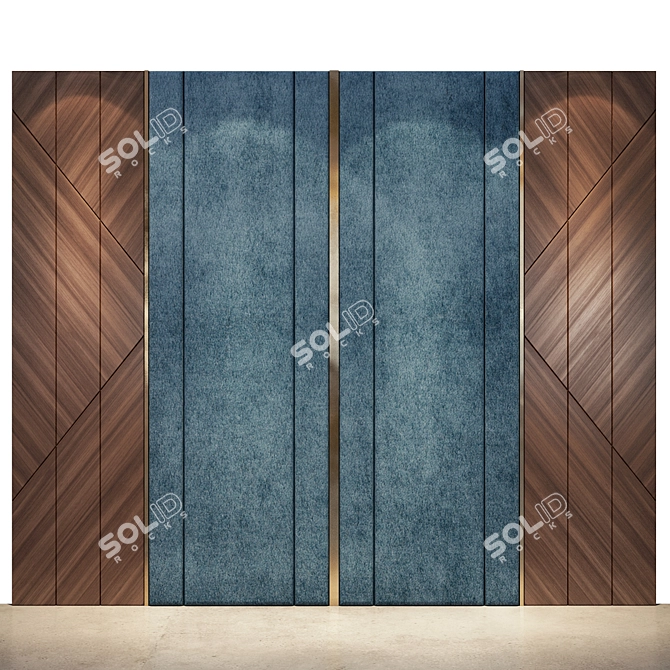 Translated Description (if needed): Стеновая панель легко редактируется.

Customizable Wood Metal Panel 3D model image 1