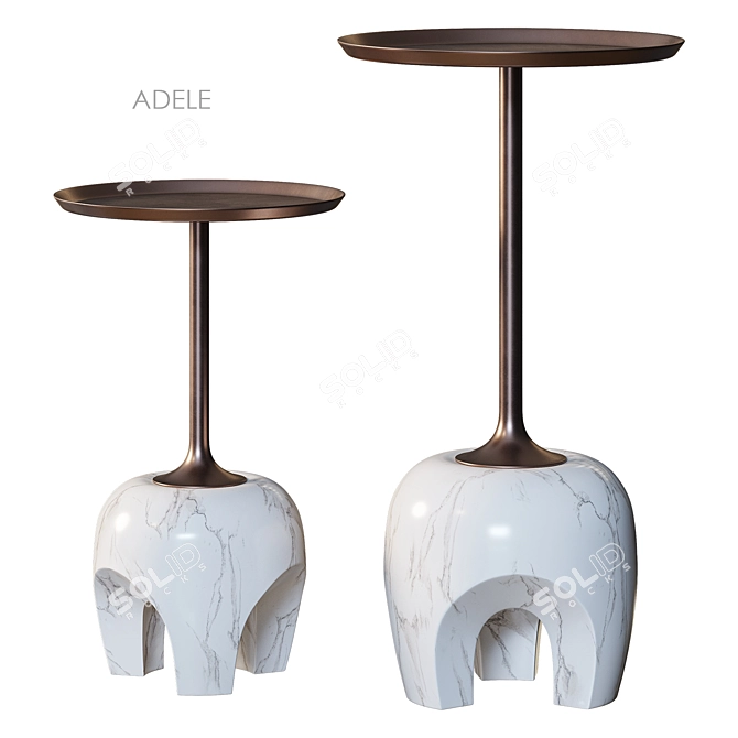 ADELE Side Table Collection Muse 3D model image 1