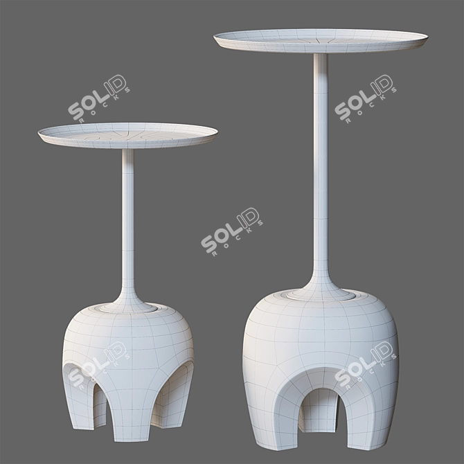 ADELE Side Table Collection Muse 3D model image 3