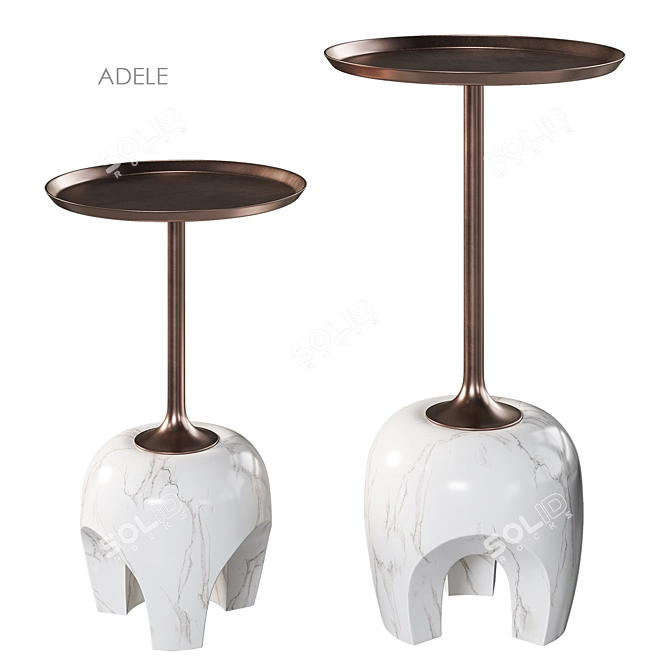 ADELE Side Table Collection Muse 3D model image 4