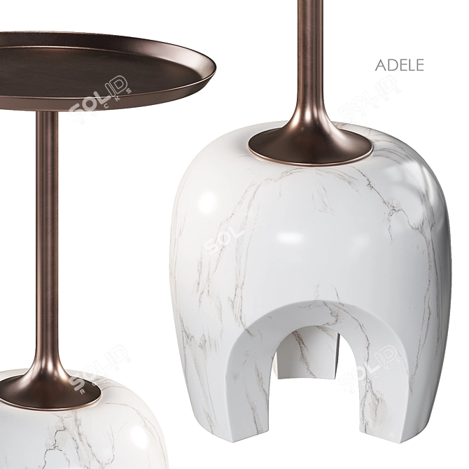 ADELE Side Table Collection Muse 3D model image 5