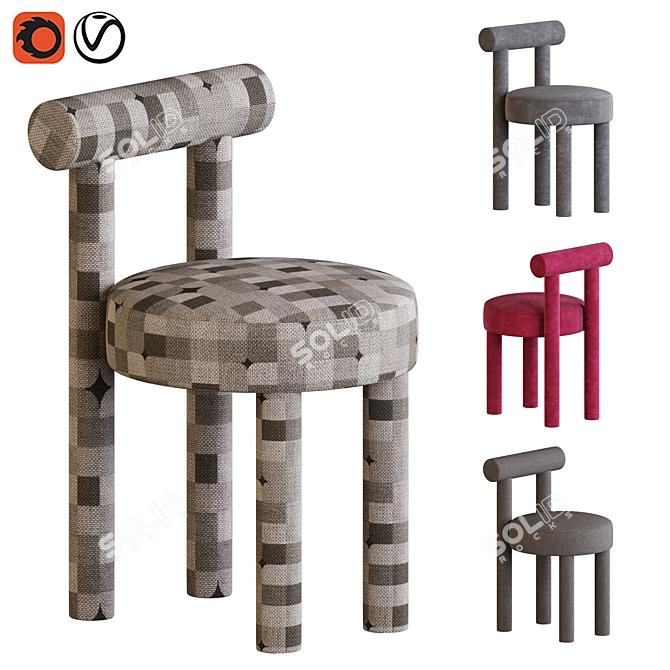 Contemporary GROPIUS_CS1 Chair Design 3D model image 1