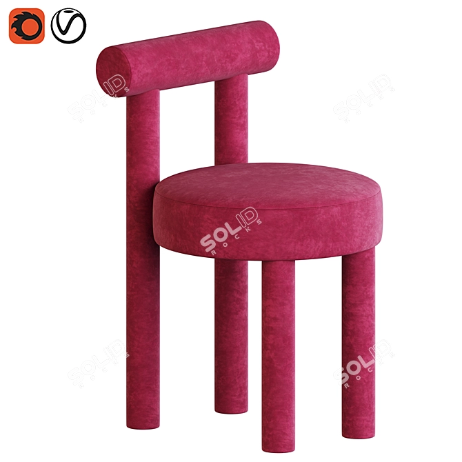 Contemporary GROPIUS_CS1 Chair Design 3D model image 2