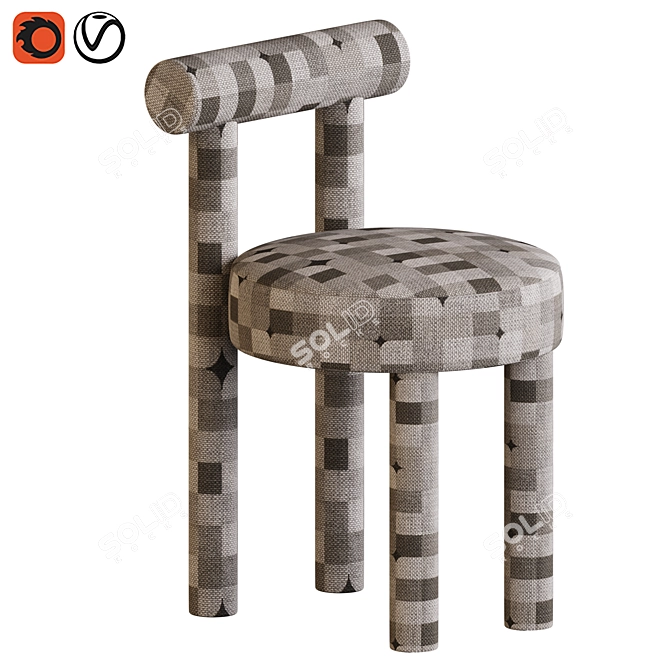 Contemporary GROPIUS_CS1 Chair Design 3D model image 4