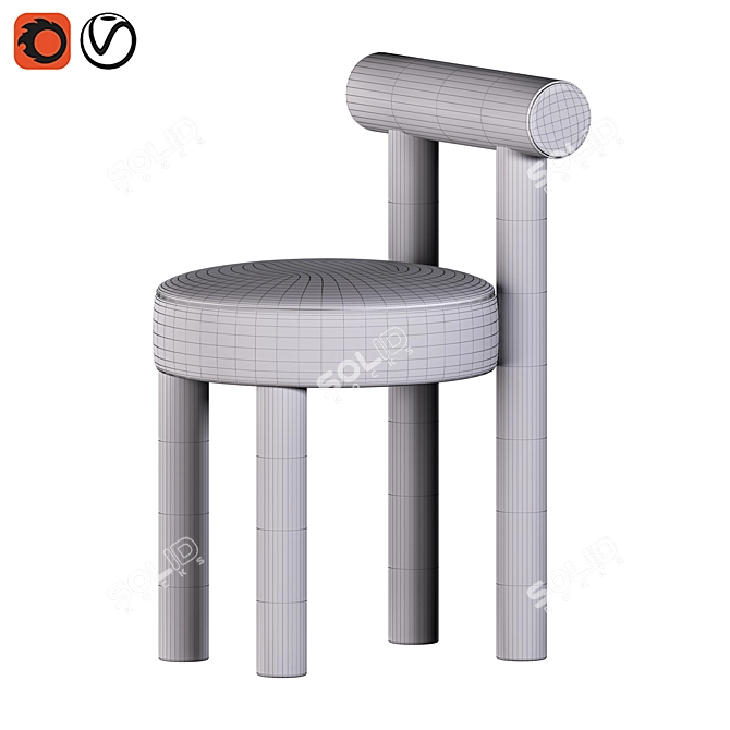 Contemporary GROPIUS_CS1 Chair Design 3D model image 6