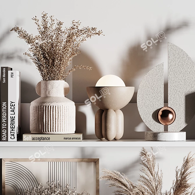 Elegant Decor Set for Interiors 3D model image 2