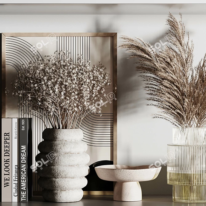 Elegant Decor Set for Interiors 3D model image 3