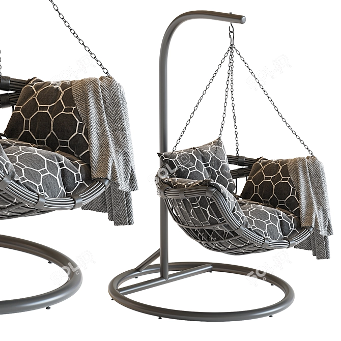 Vinotti Makadamia Hanging Swing Chair 3D model image 2