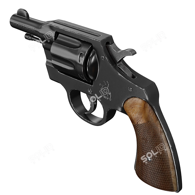 Professional Colt 38 Model Kit 3D model image 3