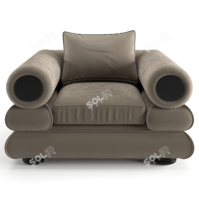 Luxury Eichholtz Coachella Armchair 3D model image 3