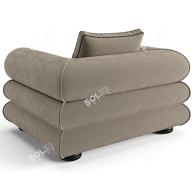 Luxury Eichholtz Coachella Armchair 3D model image 4