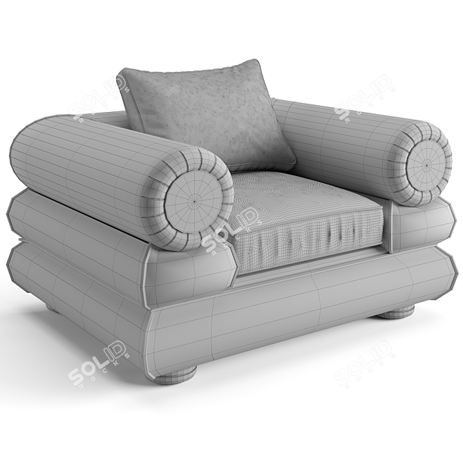 Luxury Eichholtz Coachella Armchair 3D model image 6