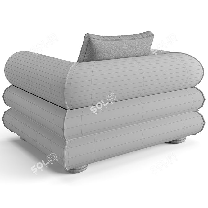 Luxury Eichholtz Coachella Armchair 3D model image 7