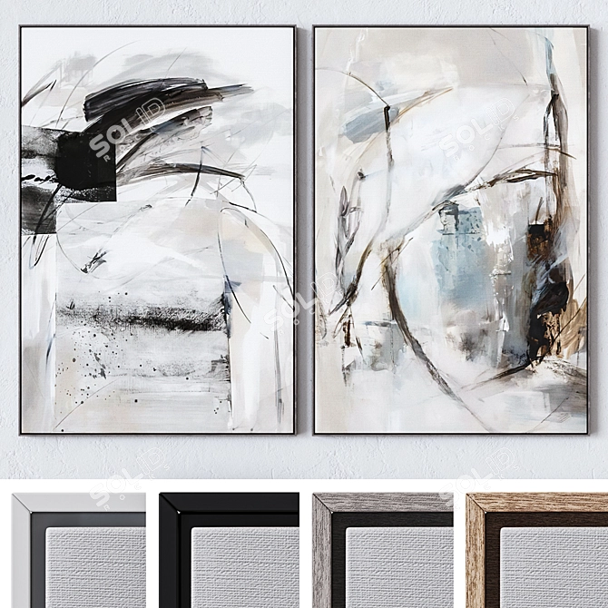 Large Wall Art Set | Downloadable 3D model image 1