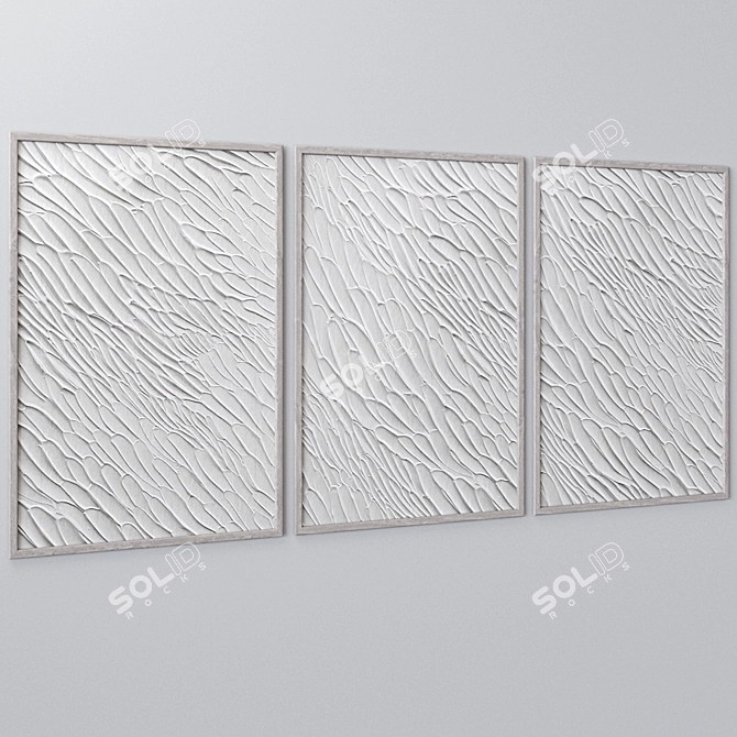 Large Wall Art Set: 2085 3D model image 2