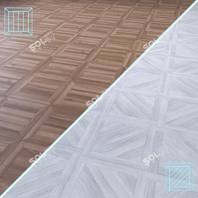 Versatile High-Quality Wood Flooring 3D model image 1