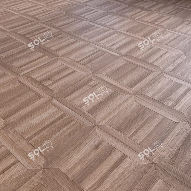 Versatile High-Quality Wood Flooring 3D model image 2