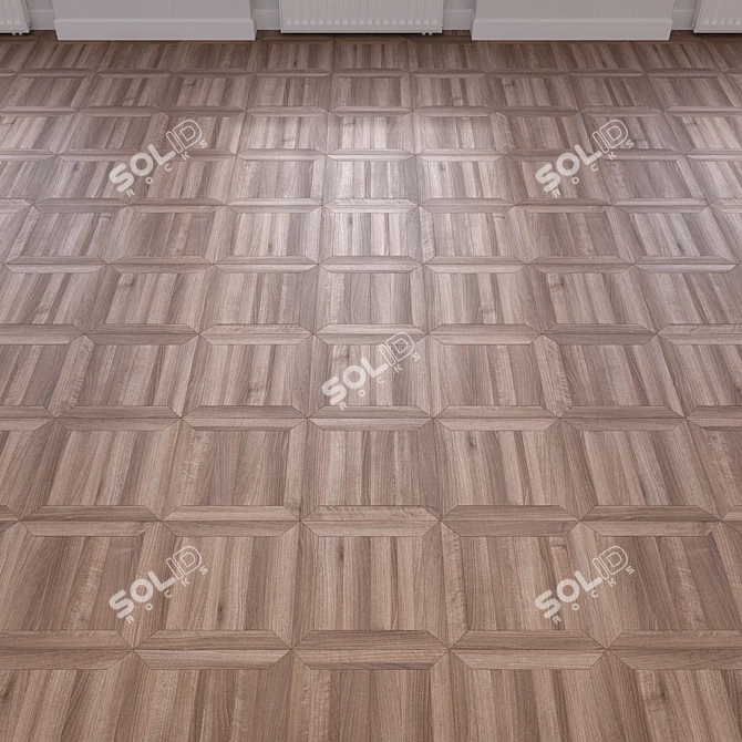 Versatile High-Quality Wood Flooring 3D model image 3