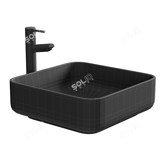 Boss & Wessing Premium Washbasin 3D model image 2