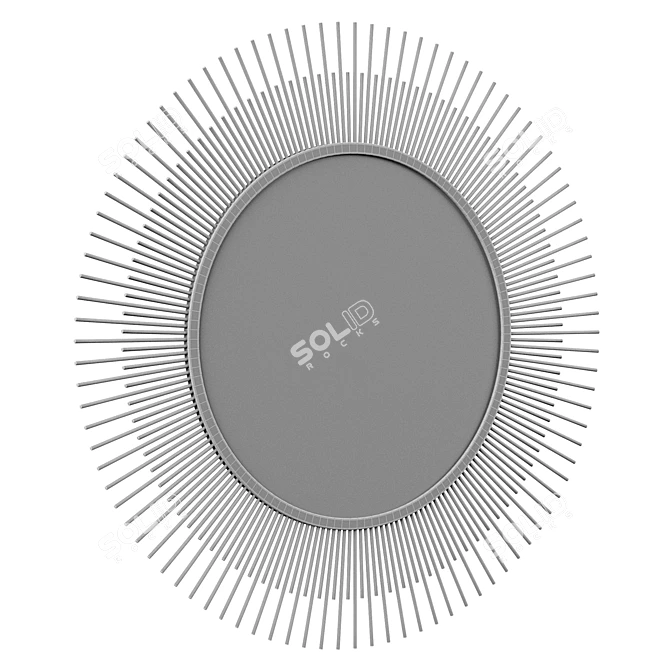 Radiant Sunburst Accent Mirror 3D model image 2