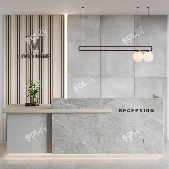 Modern Reception Design Model 3D model image 1