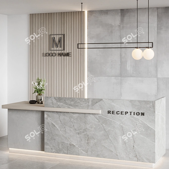 Modern Reception Design Model 3D model image 2