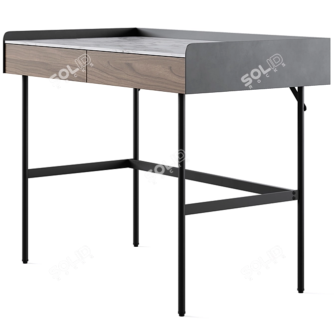 Fango Writing Desk by Cosmo 3D model image 2