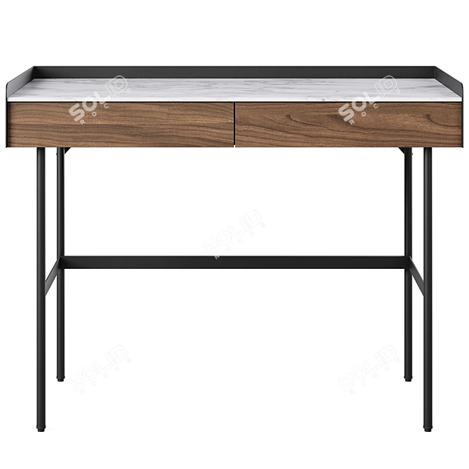 Fango Writing Desk by Cosmo 3D model image 3