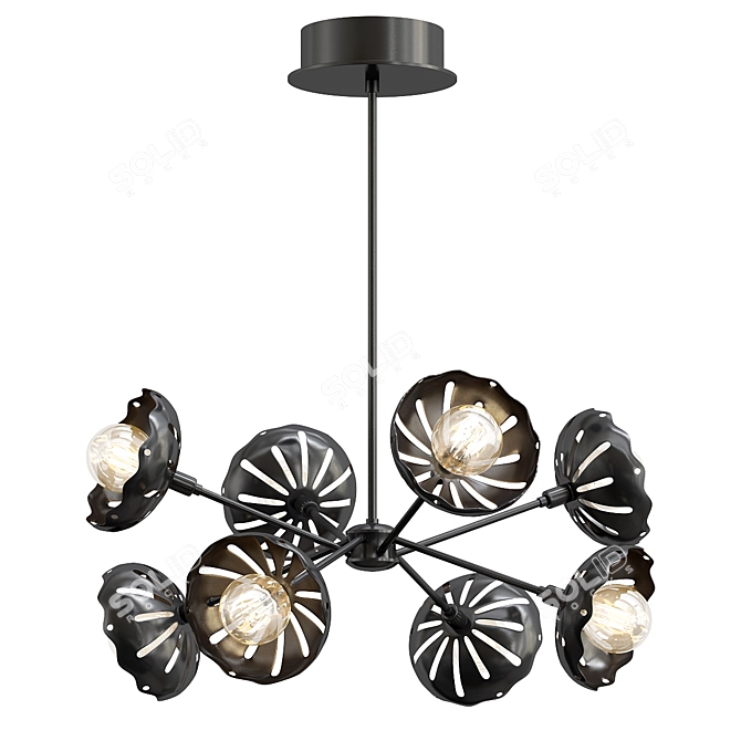 Modern Alyssa Chandelier Design 3D model image 1