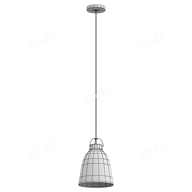 Elegant Pendant Lamp Fixture 3D model image 2