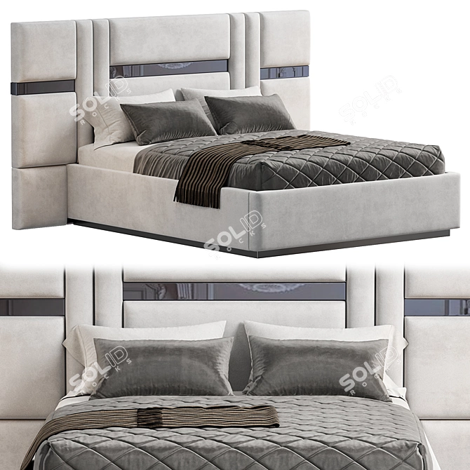 Modern Fenice Bed Furniture - 3D Model 3D model image 3