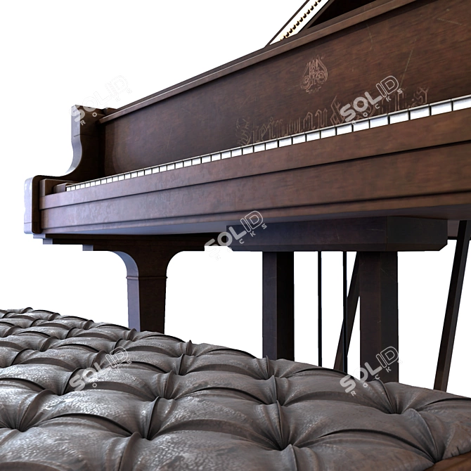 Steinway Antique Piano 2015 Vray 3D model image 2