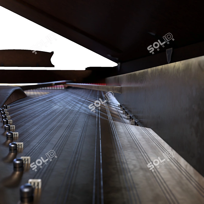 Steinway Antique Piano 2015 Vray 3D model image 5