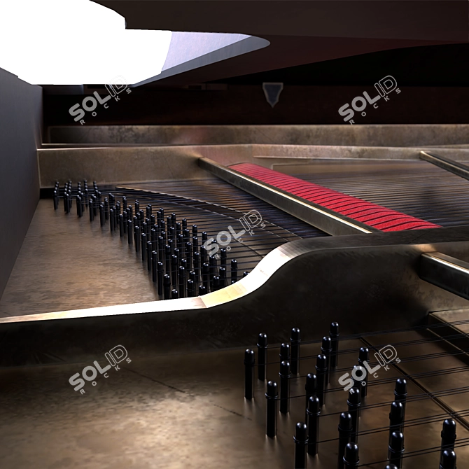 Steinway Antique Piano 2015 Vray 3D model image 6