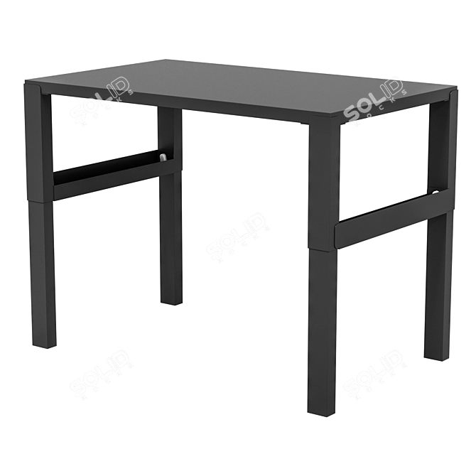 IKEA PÅHL Desk White Modern 3D model image 3