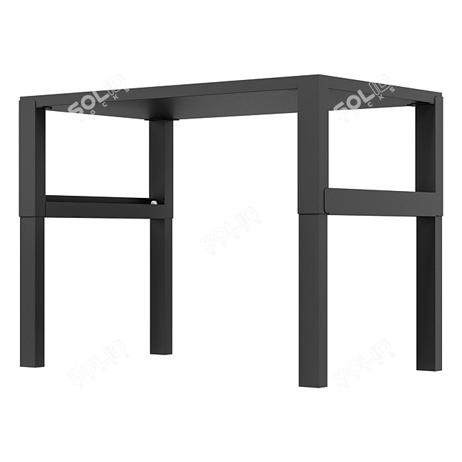 IKEA PÅHL Desk White Modern 3D model image 4