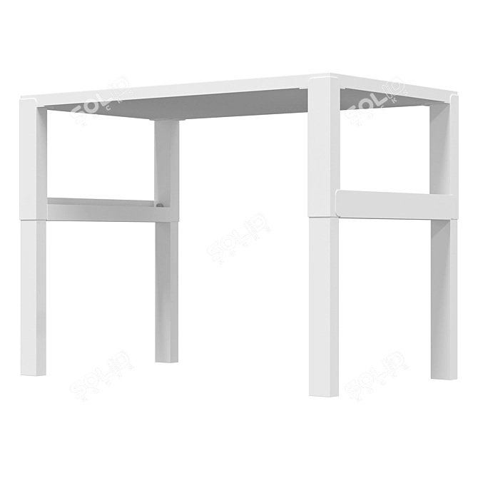 IKEA PÅHL Desk White Modern 3D model image 5