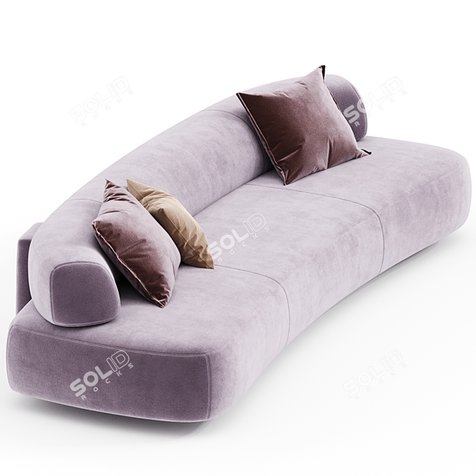 Elegant Modern Gogan Sofa Comfort 3D model image 5