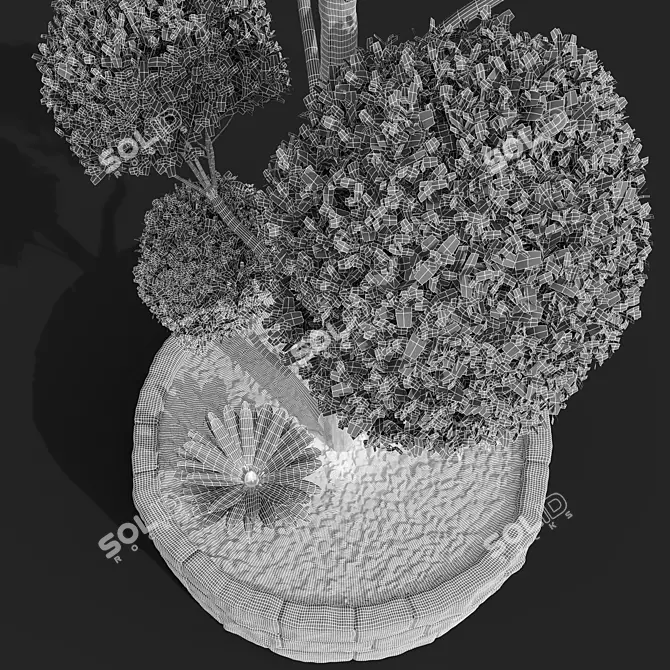 Nerve Plant 3D Model Pruned 3D model image 5