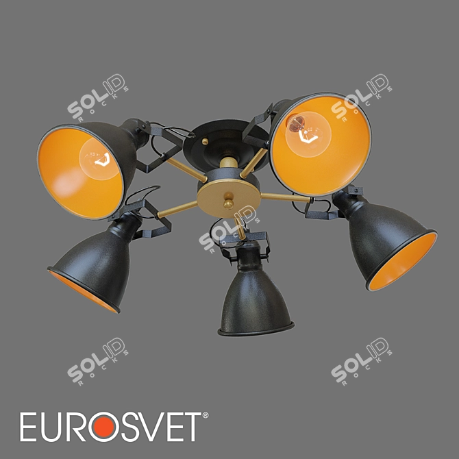 Eurosvet Denley Ceiling Light 3D model image 1