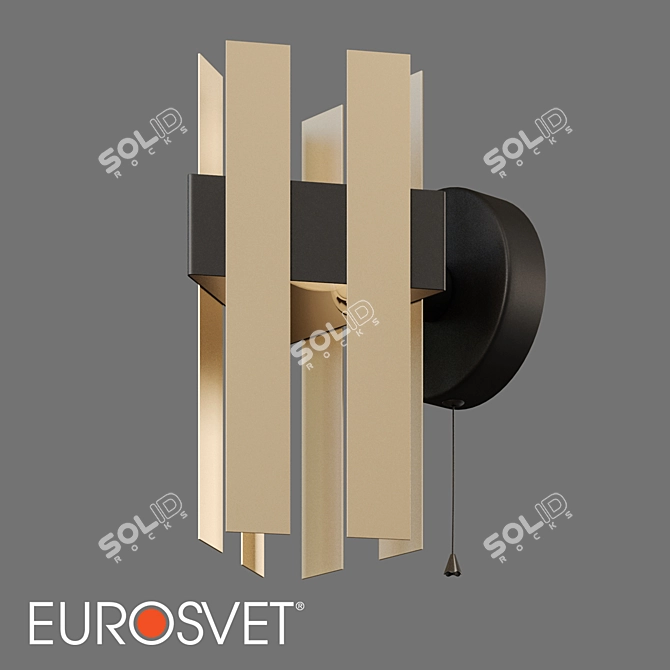 Eurosvet Spada Wall Sconce Black 3D model image 1