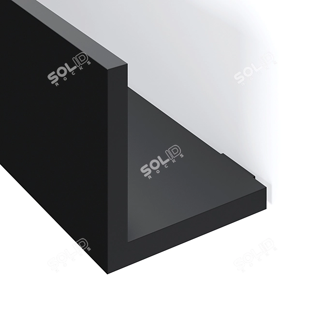 SOLID SURFACE Floating Shelf 3D model image 4