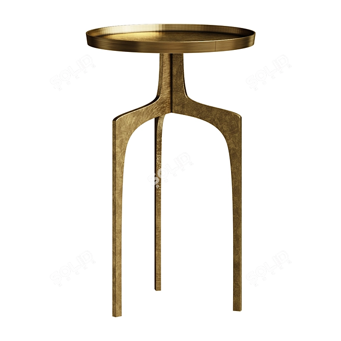 Elegant Kenna Gold Coffee Table 3D model image 1