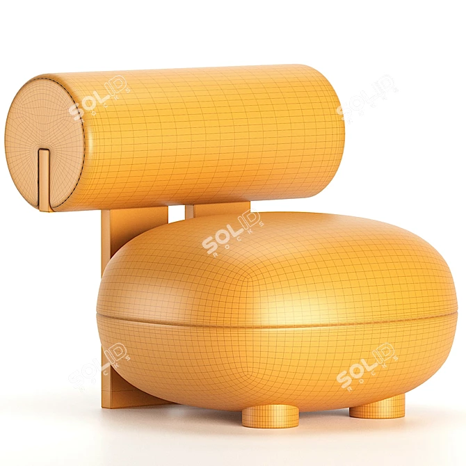 Nor11 HIPPO Lounge Chair: Modern, 3D-Friendly 3D model image 7