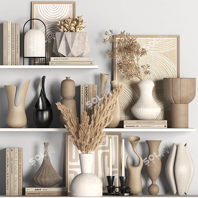 Modern Chic Decor Set 012 3D model image 4